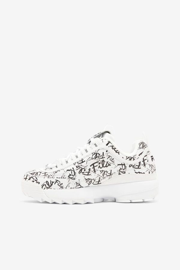 Cheap Fila Trainers Shoe For Women - White And Black And White Fila
